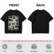 Olive Green T-Shirt With Playful Black Cats In Kitchenware Print