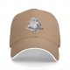 Black Baseball Cap With Skateboarding Raccoon Trash Panda Graphic