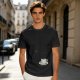 Olive Green T-Shirt with Steaming Coffee Cup Print