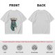 Olive green graphic t-shirt with grumpy cat holding New Year's resolutions