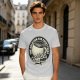 Olive t-shirt with coffee themed 'the solution for everything' print