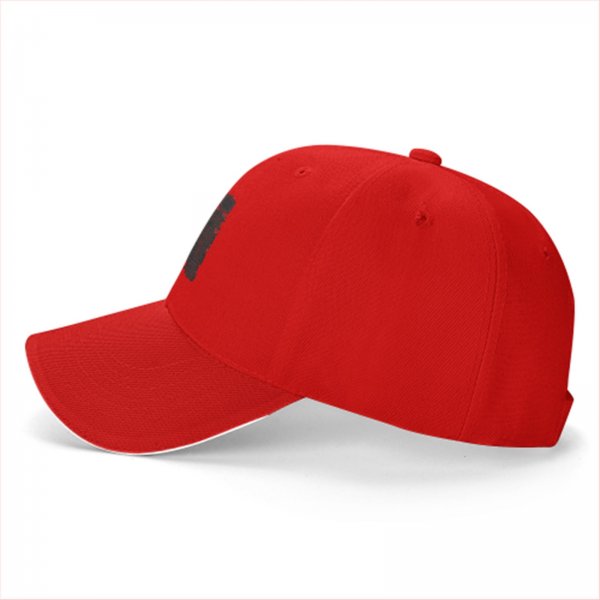 Black baseball cap with White Dragon neon style graphic print