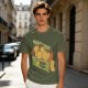 Olive T-Shirt With Cappy Nuggets Cartoon Print