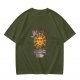 Olive t-shirt with Vitamin D sun graphic print