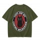 Olive t-shirt with 'Cats Are My Coping Mechanism' and black cat graphic