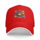 Black baseball cap with Halloween animal cupcake graphic design
