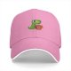 Black baseball cap with cute Tea Rex dinosaur graphic