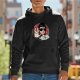 Black hoodie with Star Trek Spock 'Talk to the Hand' graphic