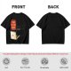 Black cat typing on laptop with 'Purr My Last Email' graphic t-shirt