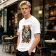 Olive Graphic T-Shirt with Stay Gold Rock Band Artwork