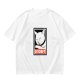 Olive T-shirt with Disobey Cat Grooming Graphic Print