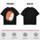 Olive T-shirt with Cute Hugging Salmon Sushi and Rice Print