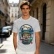 Spirited Away Bathhouse Graphic Tee with No Face and Dragon Art