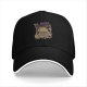Black baseball cap with Bloody Burger monster graphic print