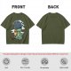 Olive T-Shirt Featuring Hiccup and Toothless from How to Train Your Dragon
