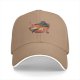 Black Baseball Cap with Godzilla Ramen Bowl Graphic Print