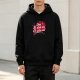 Black hoodie with 'Don't Shutdown Christmas!' festive print