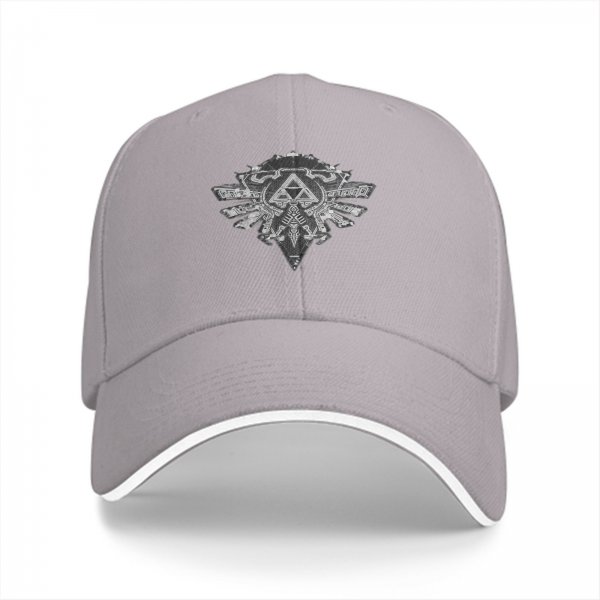 Black Baseball Cap With Fantasy Crest Emblem