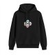 Black hoodie with four stylized senior women wearing colorful glasses graphic
