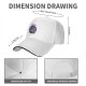 Black baseball cap with cute bat graphic and 'Bite First Ask Later' text