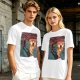 Olive T-Shirt With Funny Pizza Slice Scream Art Print