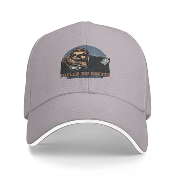 Sloth Fueled By Coffee And Mild Resentment Baseball Cap
