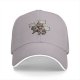 Black baseball cap with sloth nap and stress relief themed print