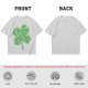 Olive Green T-Shirt With St. Patrick's Day Four-Leaf Clover Art
