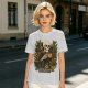 Skeleton with Coffee and Plants T-Shirt Graphic