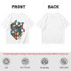 Olive T-Shirt With Cute Cats On A Rubik's Cube Graphic