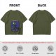 Olive T-Shirt With Megaverse Sci-Fi Villain Graphic Print