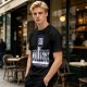 Olive College Graphic T-Shirt with 538 Print Design