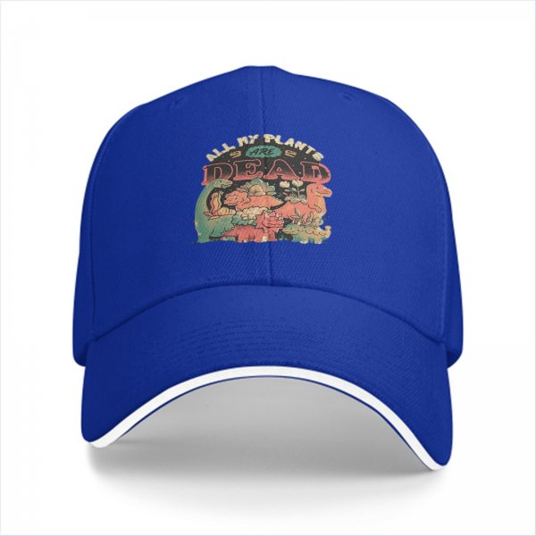 All My Plants Are Dead Dinosaur Graphic Baseball Cap