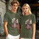 Olive Dungeons and Dragons Crit or Die Skeleton Hand D20 T-Shirt