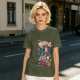 Olive t-shirt with Doctor Who themed Whov-Os cereal print