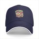Black baseball cap with spooky drink graphic and Japanese text