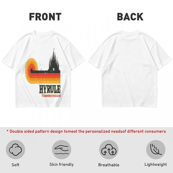 Hyrule Retro Castle Graphic T-Shirt For Fans