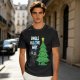 Olive Christmas Cat T-Shirt with Jingle All The Way Print