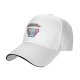 Black baseball cap with 'your opinion is irrelephant' cute elephant graphic