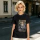 Olive t-shirt with The Cartridge of Time elf character print