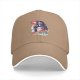 Black baseball cap with retro lifeguard graphic print