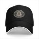 Black Baseball Cap With 'Cause Of Death No Kisses' Skull Graphic