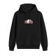 Black Hoodie With Cute Sleeping Unicorn Graphic