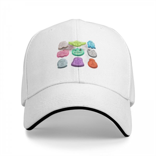 Black Baseball Cap With Star Wars Themed Conversation Hearts