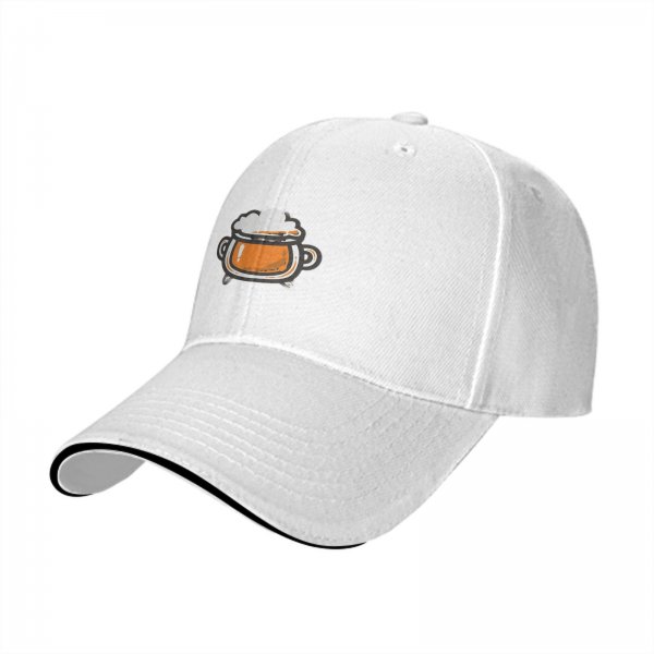 Black baseball cap with a bubbling cauldron graphic