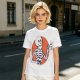Olive Skeleton Holding Coffee Mug Graphic T-Shirt