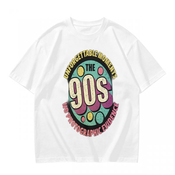 Olive green graphic t-shirt with 90s nostalgic print