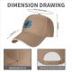Black Baseball Cap With Playful Black Cat On Blue Abstract Background