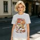Olive T-Shirt With Retro Portable Video Games Cartoon Print