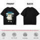 Olive t-shirt with cartoon Monday calendar graphic and 'I HATE YOU TOO' text